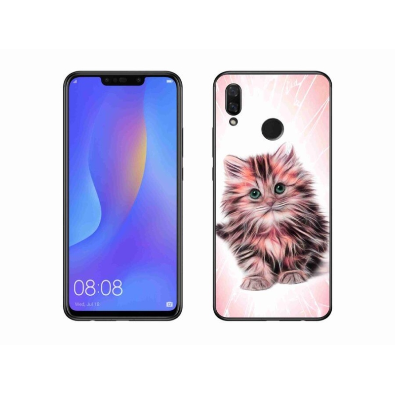 Gelový kryt mmCase na mobil Huawei Nova 3i - roztomilé kotě