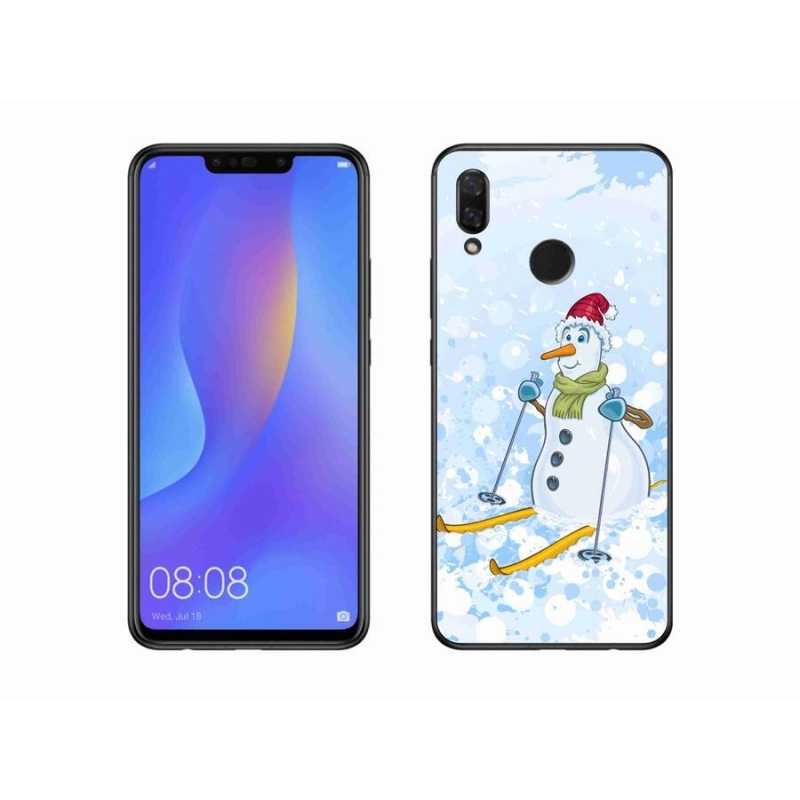 Gelový kryt mmCase na mobil Huawei Nova 3i - sněhulák