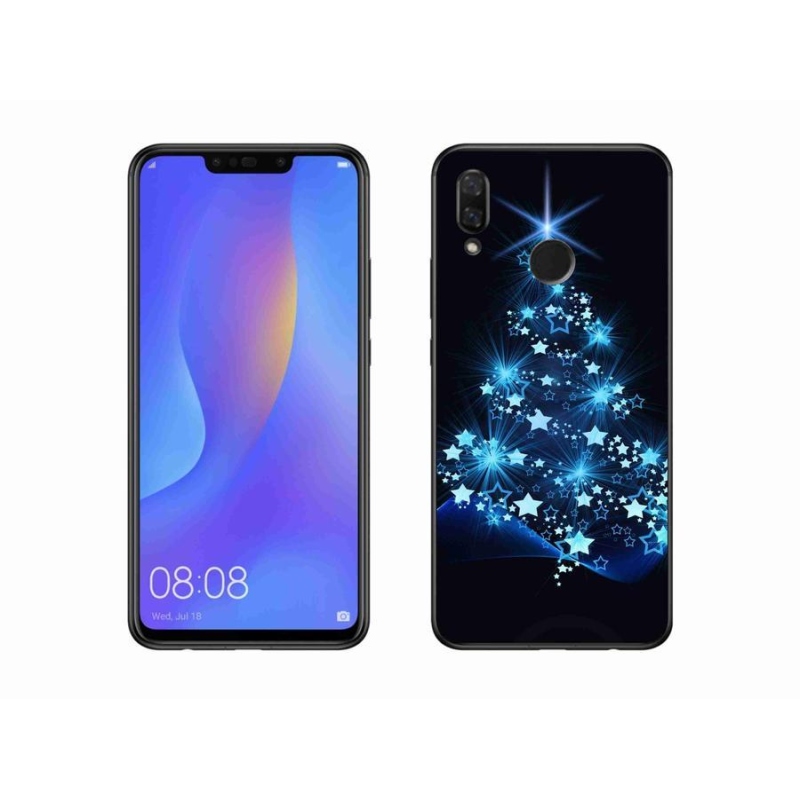 Gelový kryt mmCase na mobil Huawei Nova 3i - vánoční stromek