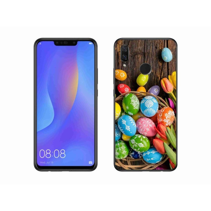 Gelový kryt mmCase na mobil Huawei Nova 3i - velikonoční vajíčka