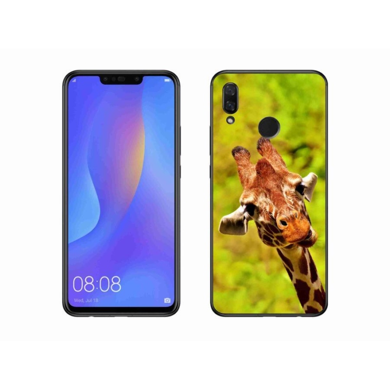Gelový kryt mmCase na mobil Huawei Nova 3i - žirafa