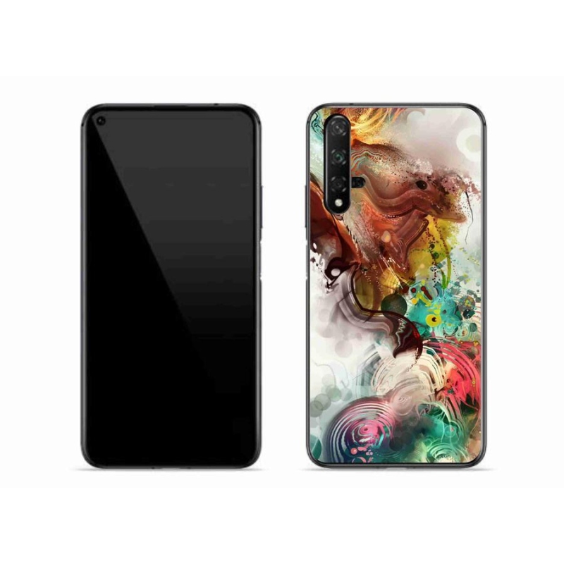 Gelový kryt mmCase na mobil Huawei Nova 5T - abstrakt 1