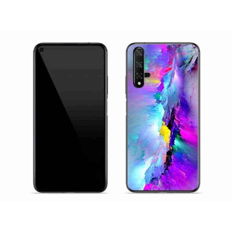 Gelový kryt mmCase na mobil Huawei Nova 5T - abstrakt