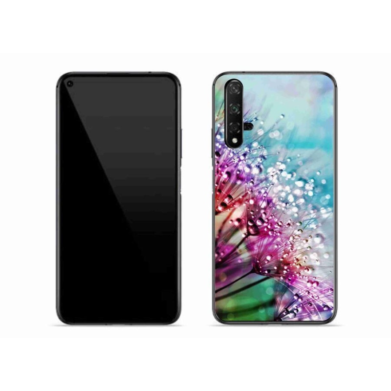 Gelový kryt mmCase na mobil Huawei Nova 5T - barevné květy