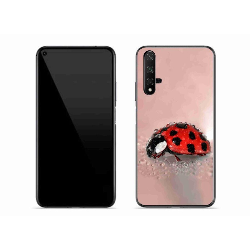 Gelový kryt mmCase na mobil Huawei Nova 5T - beruška