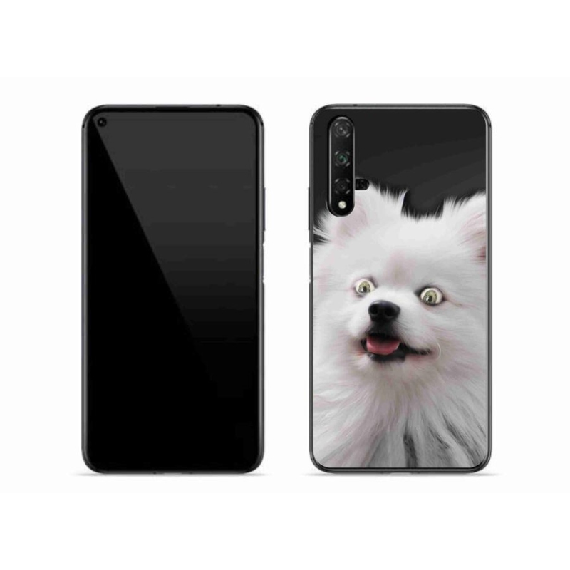 Gelový kryt mmCase na mobil Huawei Nova 5T - bílý špic