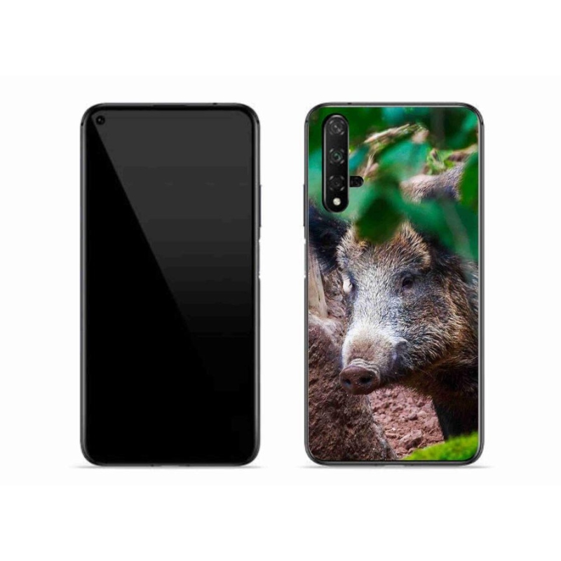 Gelový kryt mmCase na mobil Huawei Nova 5T - divoké prase