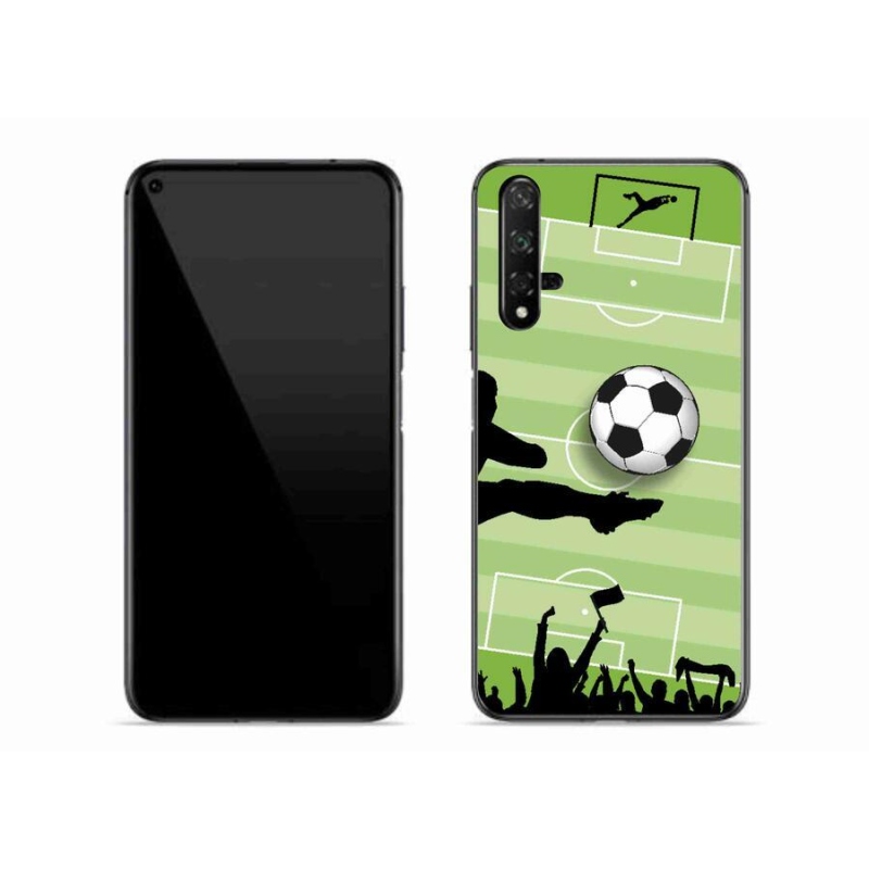 Gelový kryt mmCase na mobil Huawei Nova 5T - fotbal 3