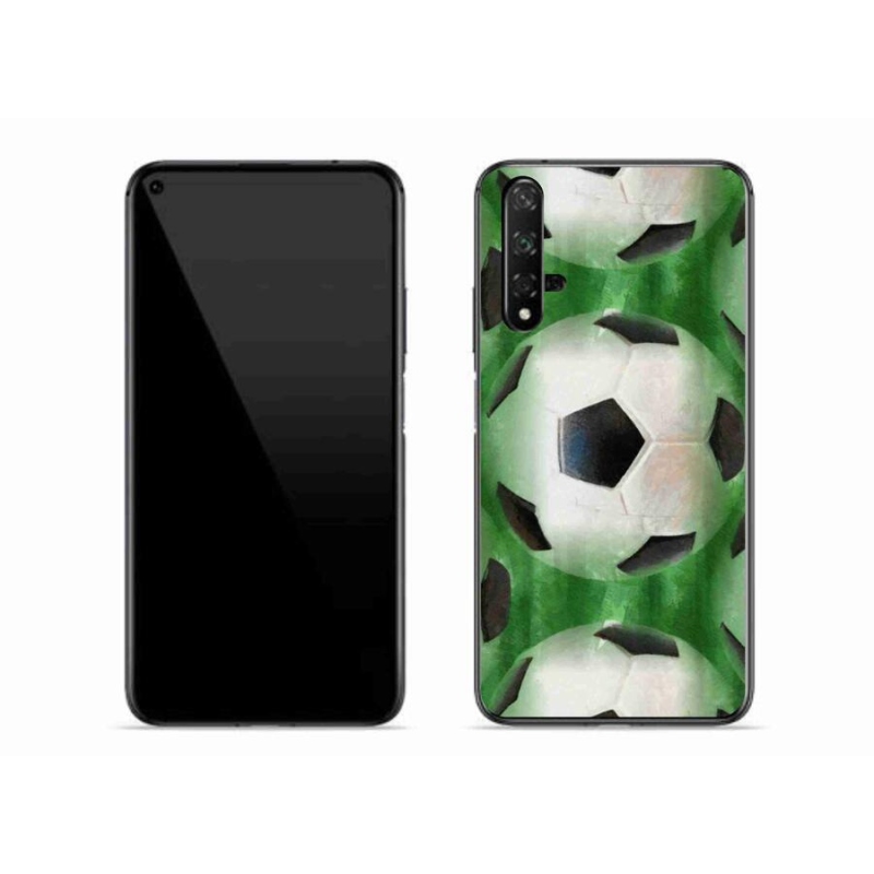 Gelový kryt mmCase na mobil Huawei Nova 5T - fotbalový míč