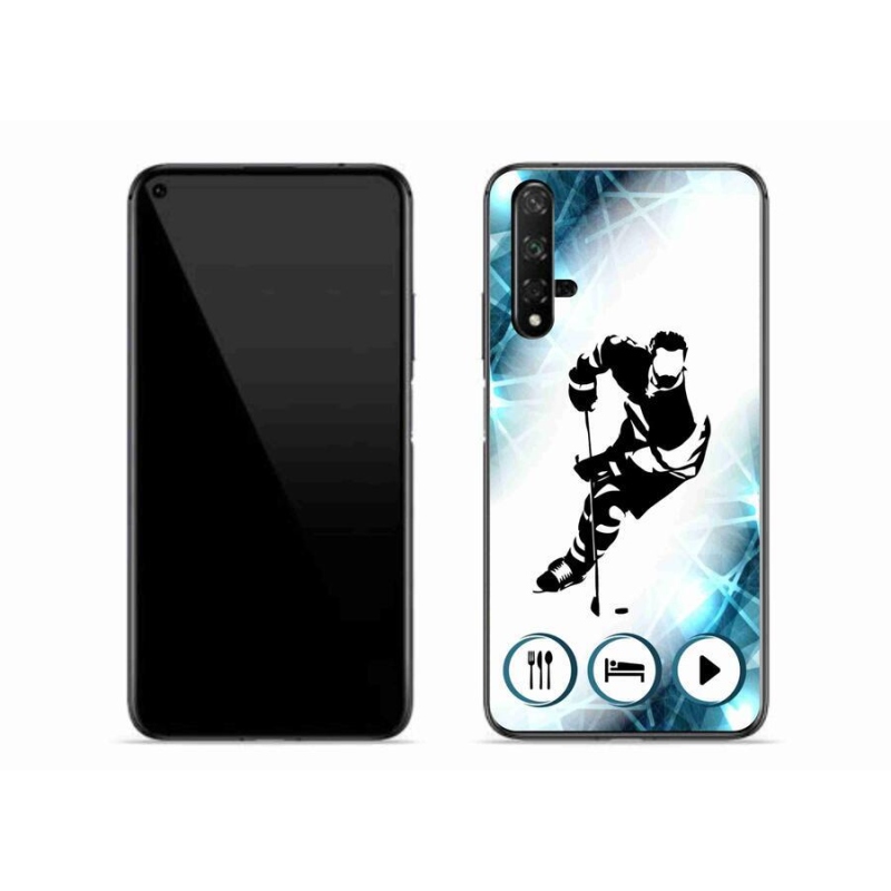 Gelový kryt mmCase na mobil Huawei Nova 5T - hokej 1