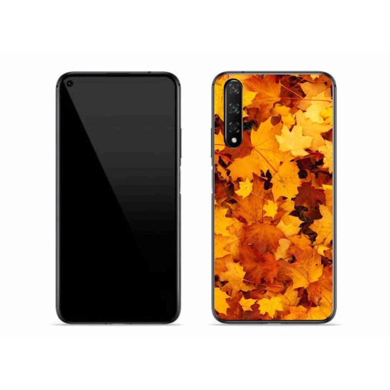 Gelový kryt mmCase na mobil Huawei Nova 5T - javorové listy