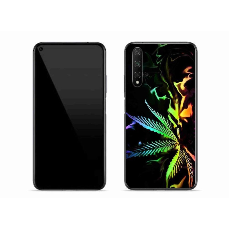 Gelový kryt mmCase na mobil Huawei Nova 5T - konopí 2