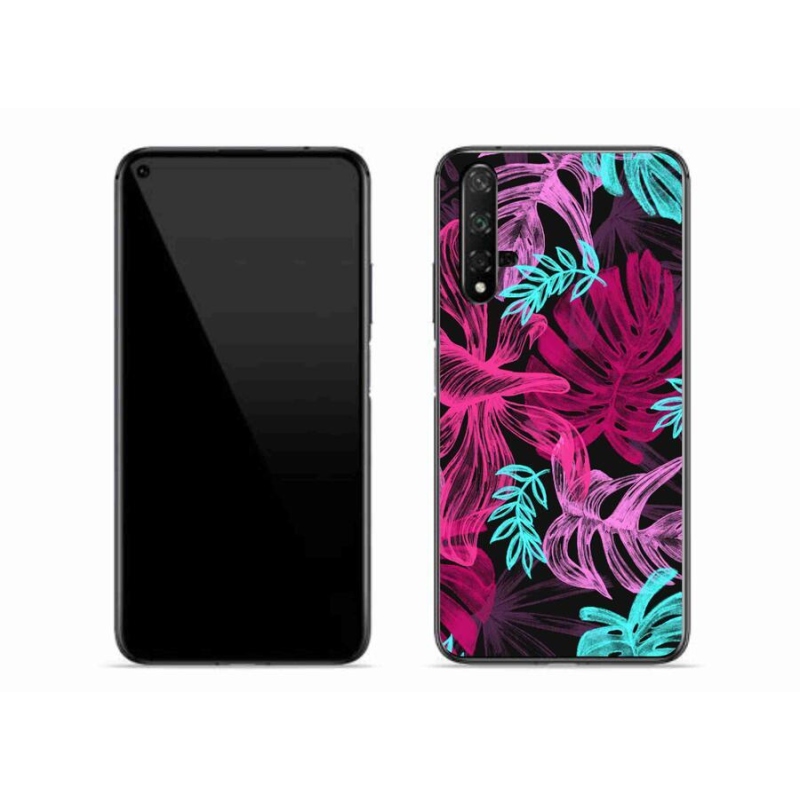 Gelový kryt mmCase na mobil Huawei Nova 5T - květiny 1