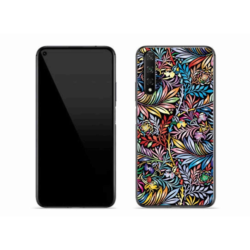 Gelový kryt mmCase na mobil Huawei Nova 5T - květiny 5