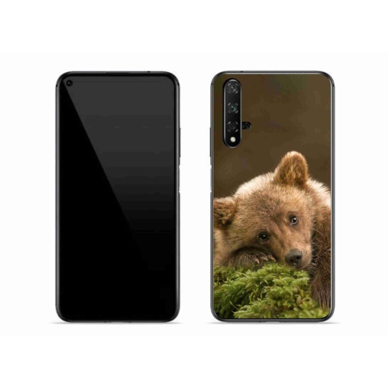 Gelový kryt mmCase na mobil Huawei Nova 5T - medvěd
