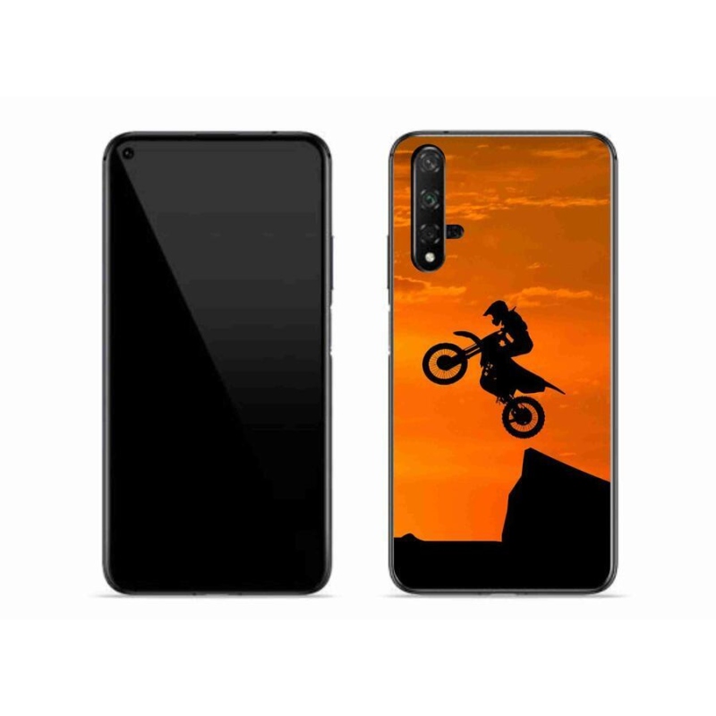 Gelový kryt mmCase na mobil Huawei Nova 5T - motocross