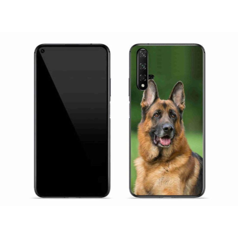 Gelový kryt mmCase na mobil Huawei Nova 5T - německý ovčák