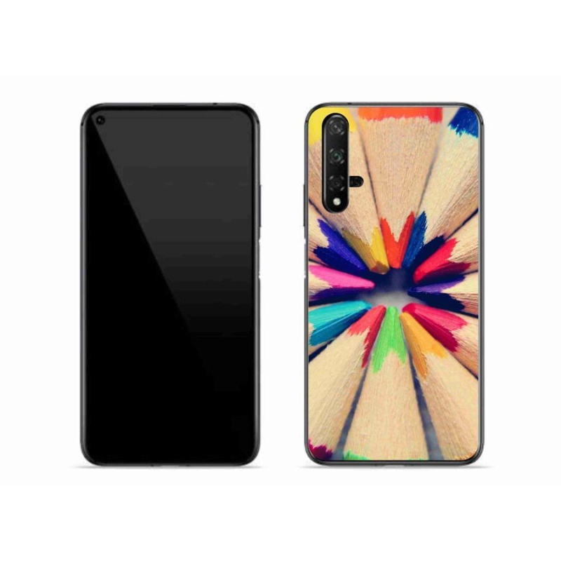 Gelový kryt mmCase na mobil Huawei Nova 5T - pastelky