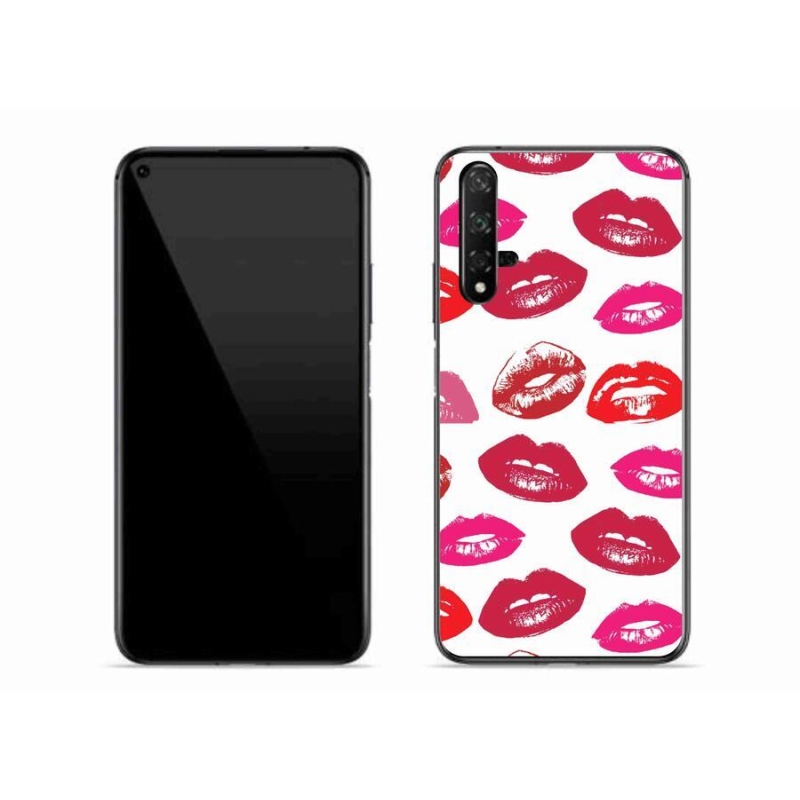 Gelový kryt mmCase na mobil Huawei Nova 5T - rty