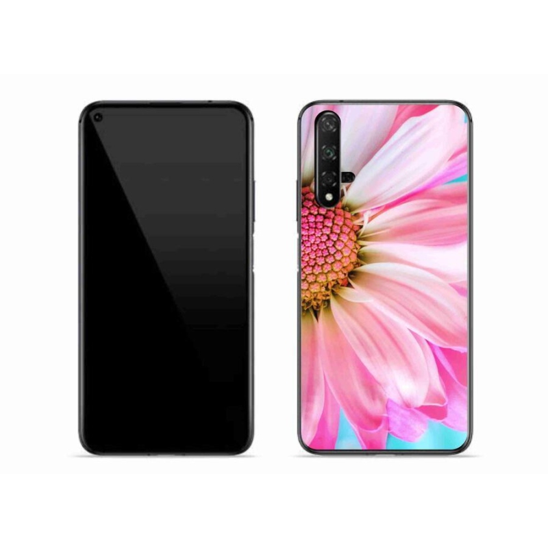 Gelový kryt mmCase na mobil Huawei Nova 5T - růžová květina
