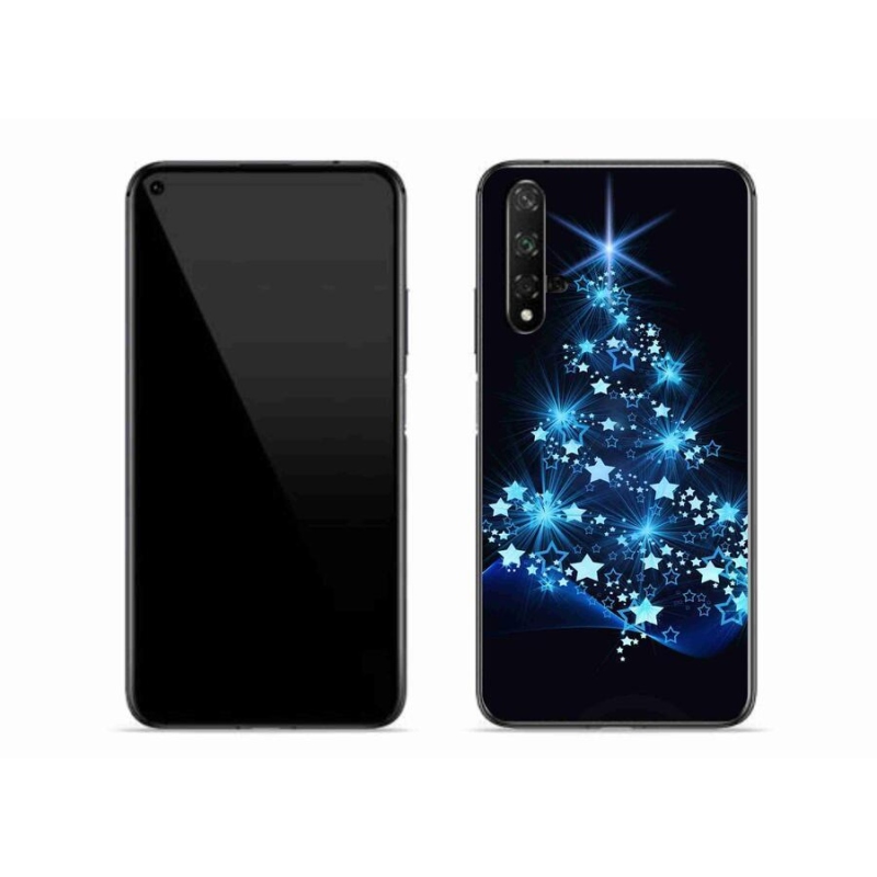Gelový kryt mmCase na mobil Huawei Nova 5T - vánoční stromek