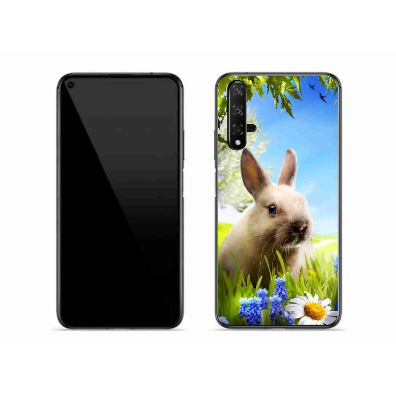 Gelový kryt mmCase na mobil Huawei Nova 5T - zajíček