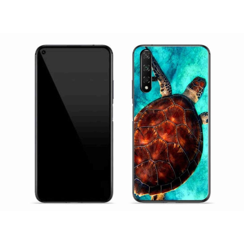 Gelový kryt mmCase na mobil Huawei Nova 5T - želva