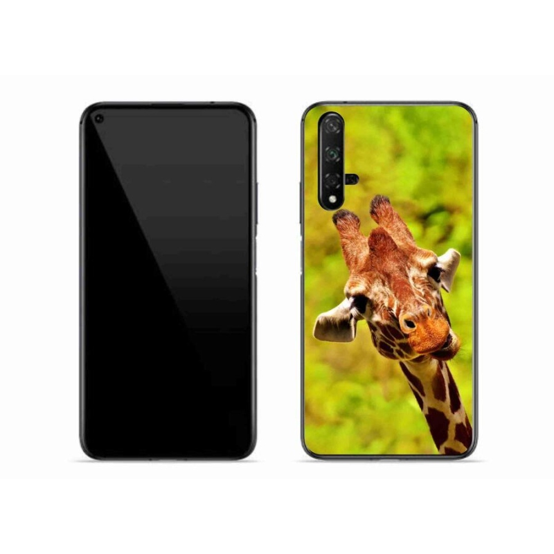 Gelový kryt mmCase na mobil Huawei Nova 5T - žirafa