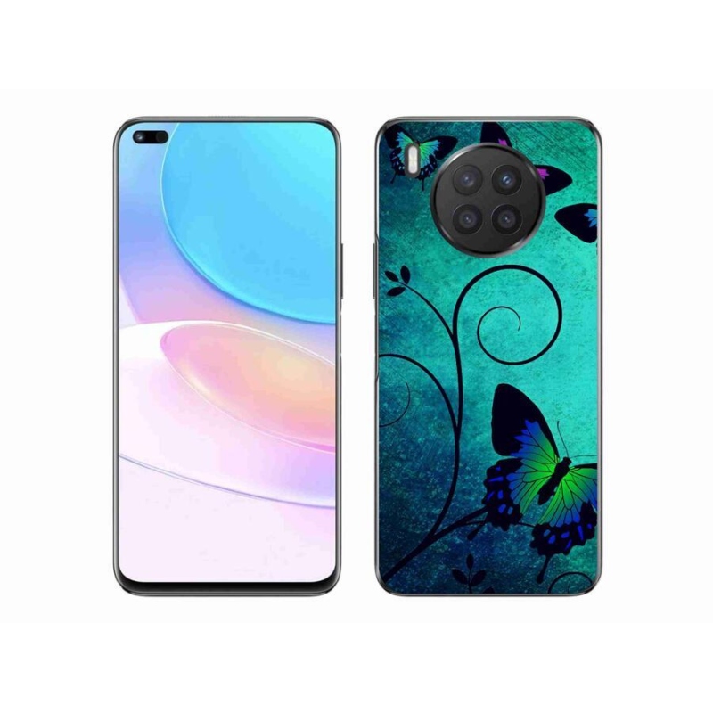 Gelový kryt mmCase na mobil Huawei Nova 8i - barevní motýli