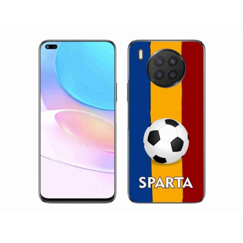 Gelový kryt mmCase na mobil Huawei Nova 8i - fotbal 1
