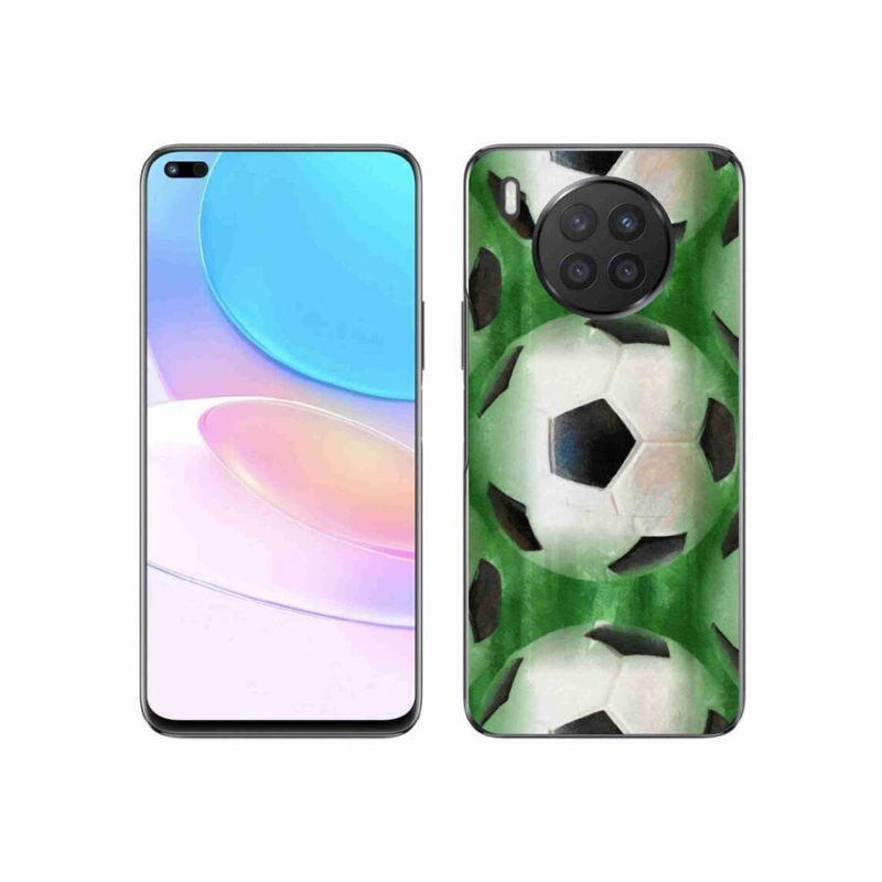 Gelový kryt mmCase na mobil Huawei Nova 8i - fotbalový míč