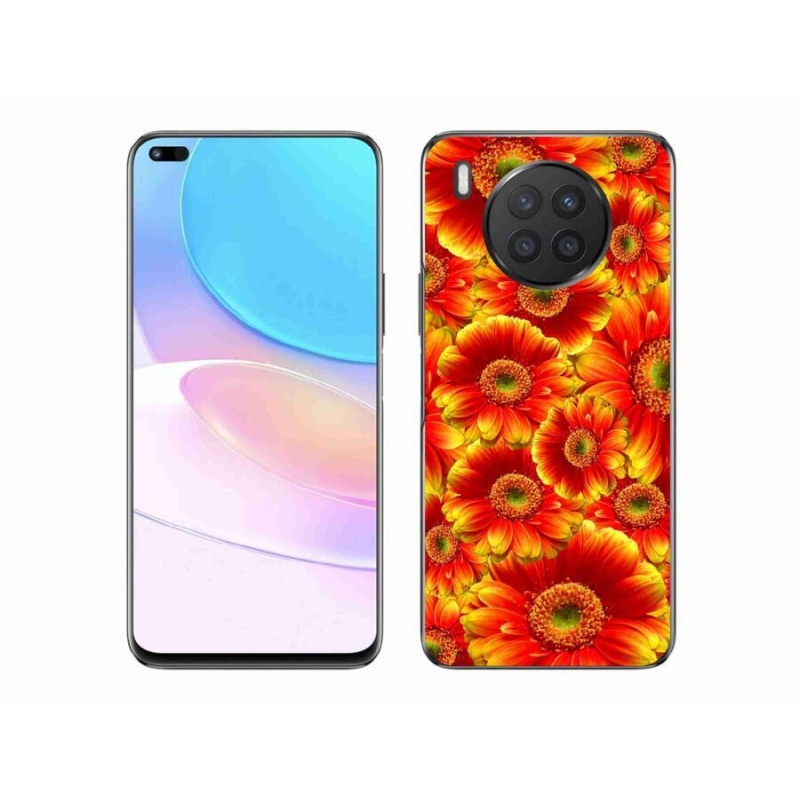 Gelový kryt mmCase na mobil Huawei Nova 8i - gerbera 1