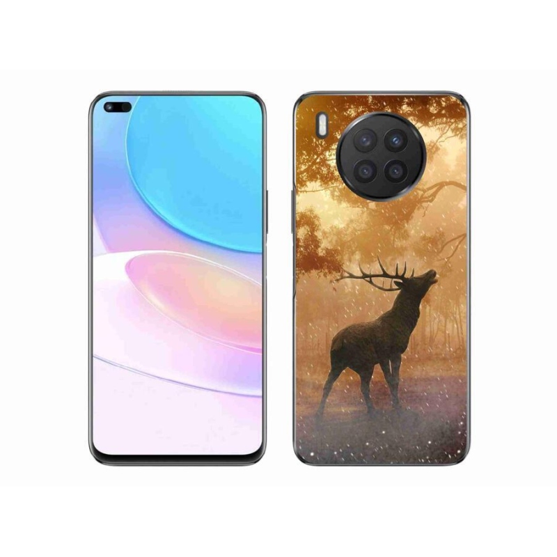 Gelový kryt mmCase na mobil Huawei Nova 8i - jelen v říji