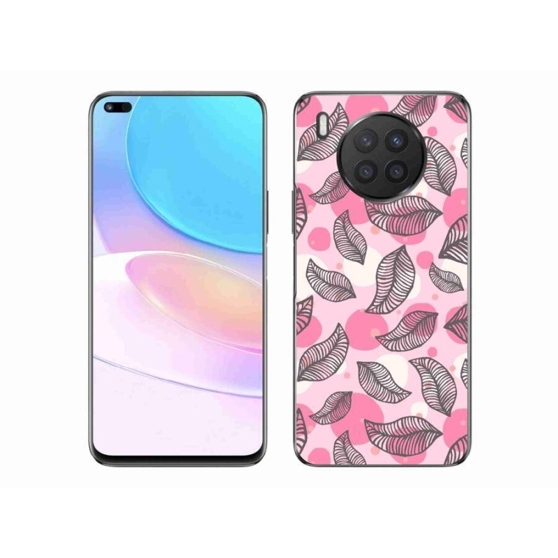 Gelový kryt mmCase na mobil Huawei Nova 8i - kreslené padající listy