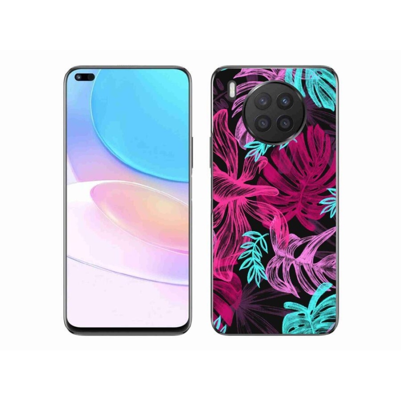 Gelový kryt mmCase na mobil Huawei Nova 8i - květiny 1