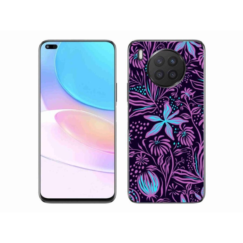 Gelový kryt mmCase na mobil Huawei Nova 8i - květiny 2