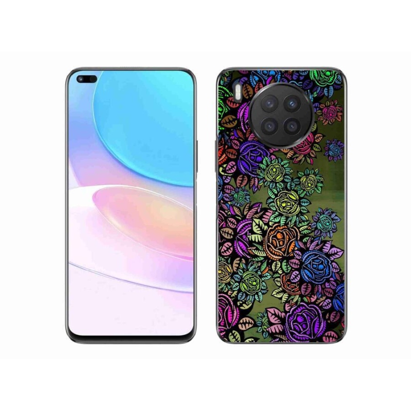 Gelový kryt mmCase na mobil Huawei Nova 8i - květiny 6
