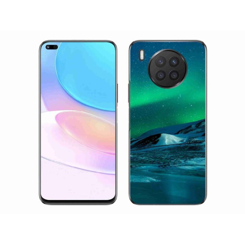 Gelový kryt mmCase na mobil Huawei Nova 8i - polární záře