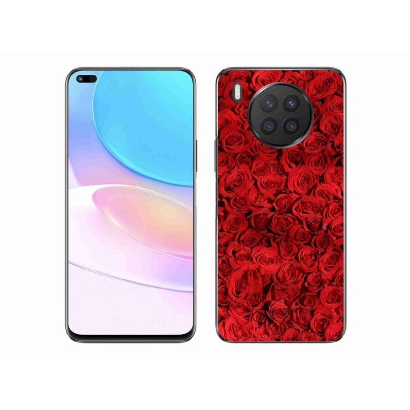 Gelový kryt mmCase na mobil Huawei Nova 8i - růže