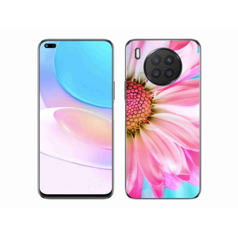 Gelový kryt mmCase na mobil Huawei Nova 8i - růžová květina