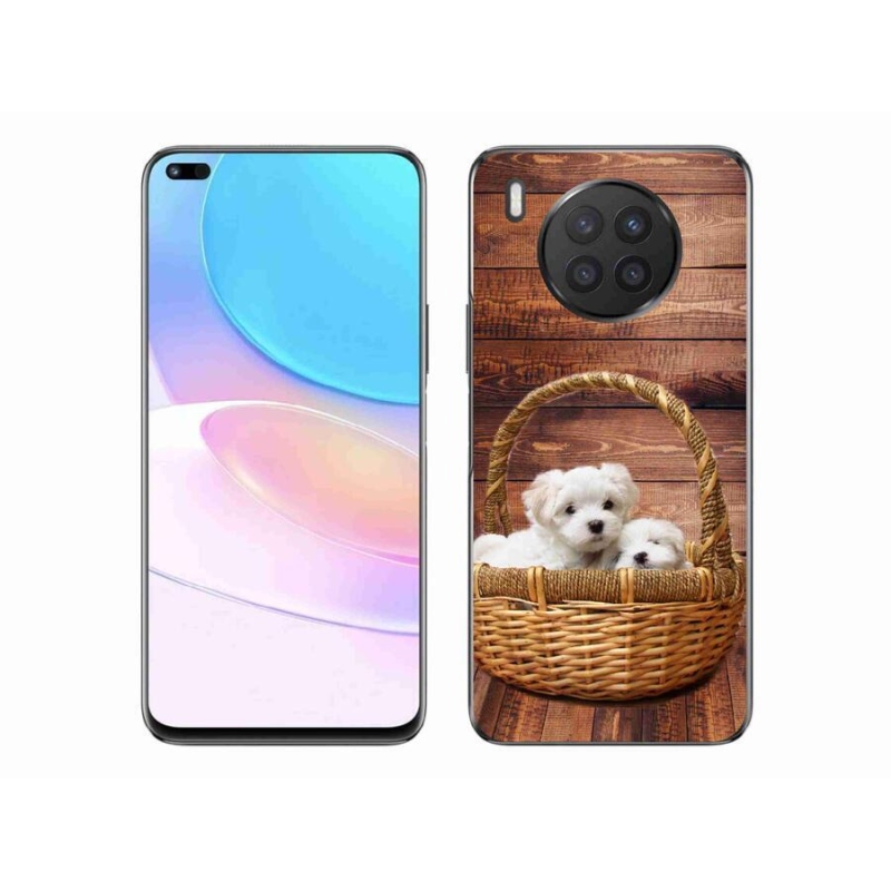 Gelový kryt mmCase na mobil Huawei Nova 8i - štěňátka