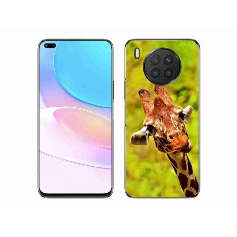 Gelový kryt mmCase na mobil Huawei Nova 8i - žirafa
