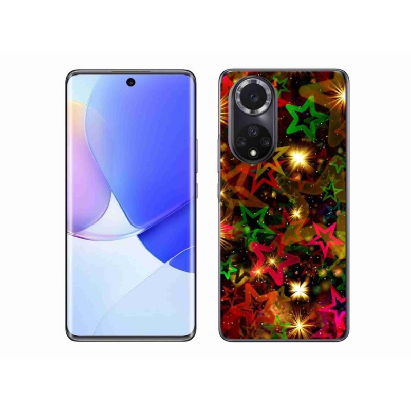 Gelový kryt mmCase na mobil Huawei Nova 9 - barevné hvězdičky