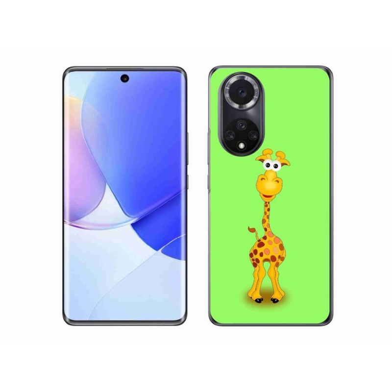 Gelový kryt mmCase na mobil Huawei Nova 9 - kreslená žirafa