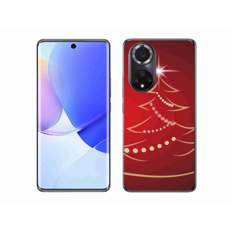 Gelový kryt mmCase na mobil Huawei Nova 9 - kreslený vánoční stromek