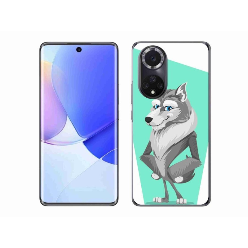 Gelový kryt mmCase na mobil Huawei Nova 9 - kreslený vlk