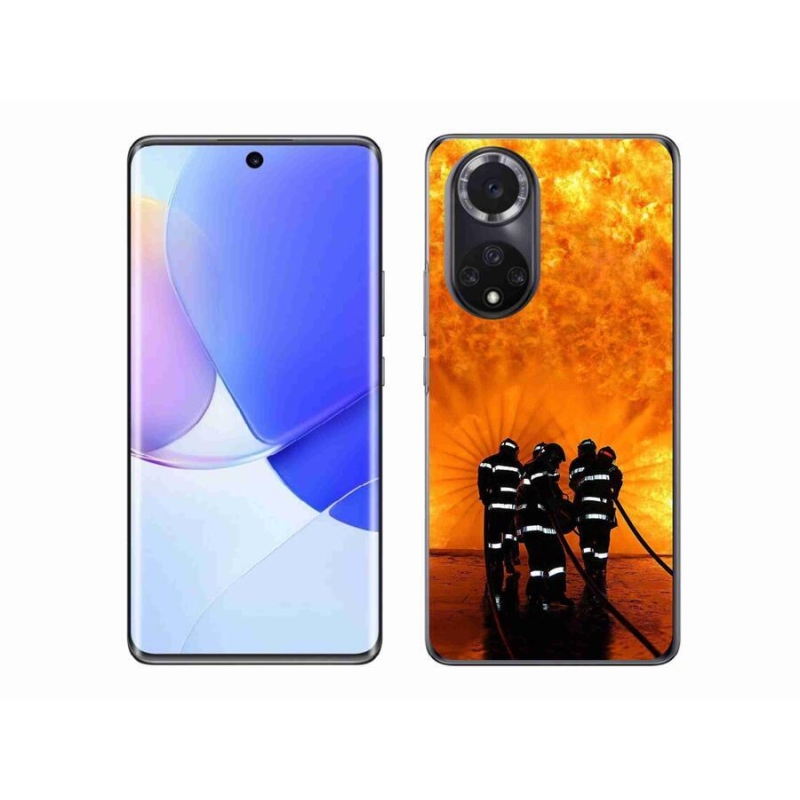 Gelový kryt mmCase na mobil Huawei Nova 9 - požár