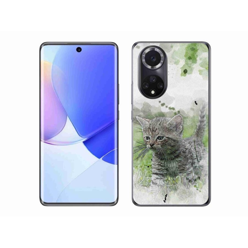Gelový kryt mmCase na mobil Huawei Nova 9 - roztomilé kotě 1
