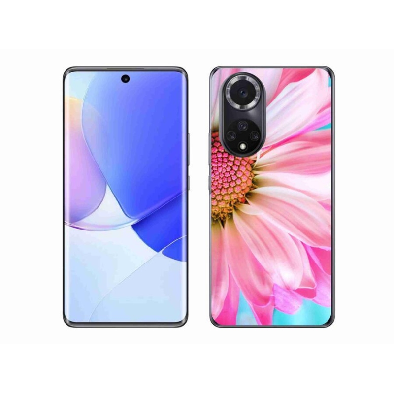 Gelový kryt mmCase na mobil Huawei Nova 9 - růžová květina