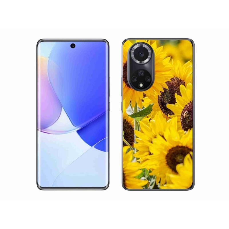 Gelový kryt mmCase na mobil Huawei Nova 9 - slunečnice